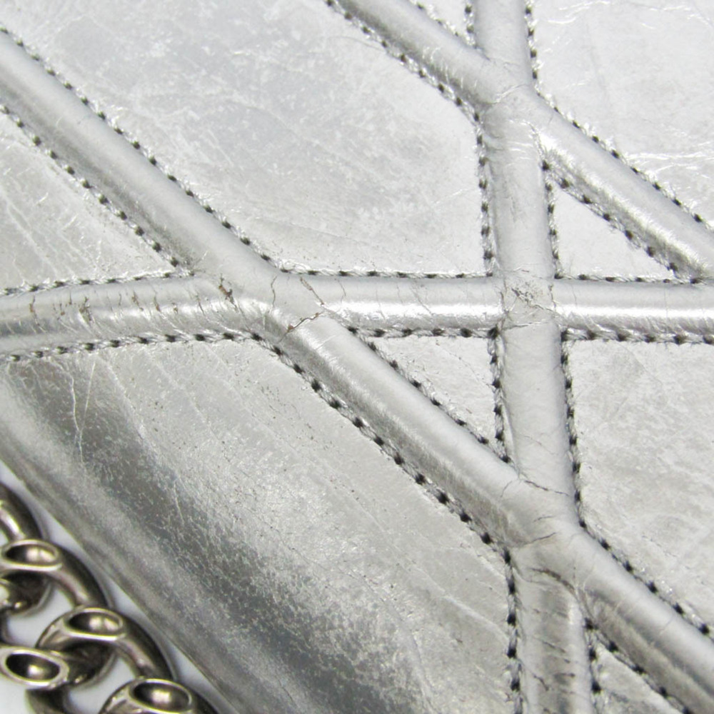 CHRISTIAN DIOR Silver Leather Shoulder Bag - Picture 9 of 16